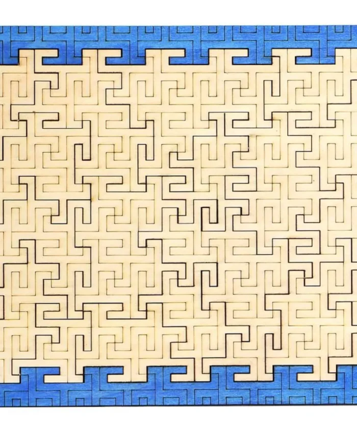 Greek Style Wooden Geometric Pattern Brain Puzzle