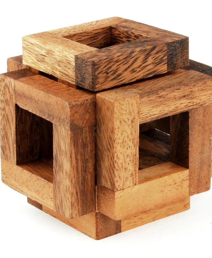Ter Series Wooden Interlocking Cube Logic Puzzle