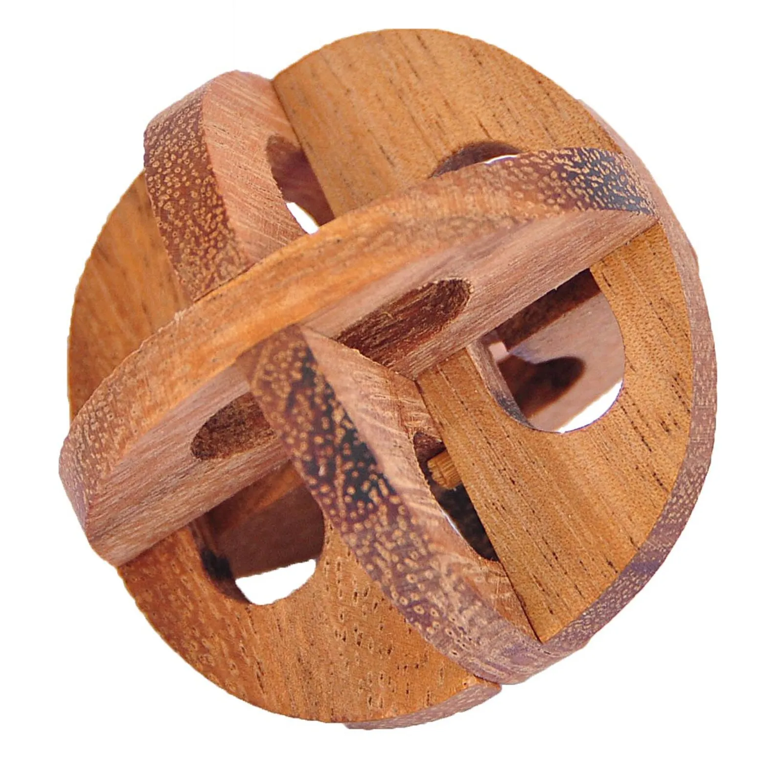 Circular Wheel Shaped Wooden Assembly Puzzle